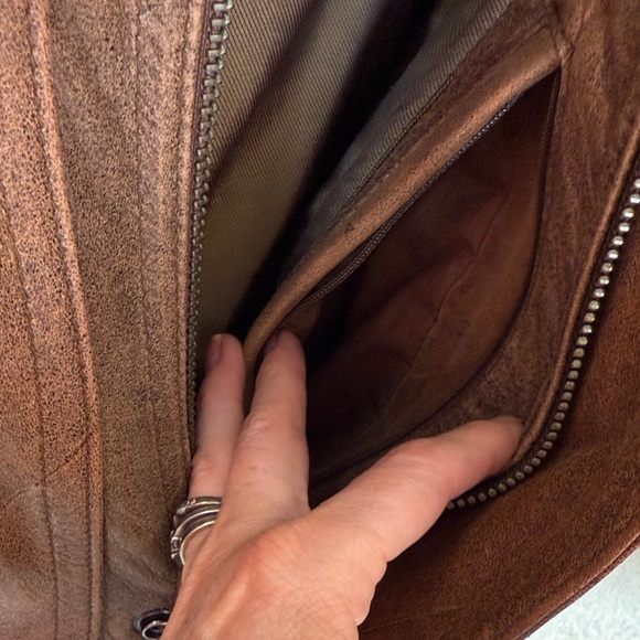 Wilsons Leather Brown 90s Bomber jacket - Picture 5 of 7